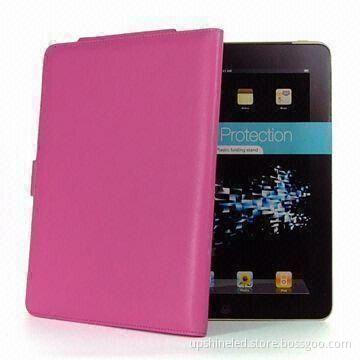 Case/Cover Jacket for iPad, with Magnetic Flip Closure, Made of PU/Leather